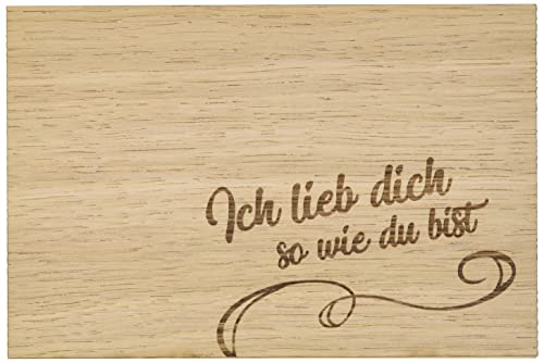 Holzgrusskarten Original lieb dich - 100% handmade in Österreich, aus Eichenholz gefertigte Grußkarte,Postkarte,Klappkarte Holzgrusskarten Original lieb dich - 100% handmade in Österreich, aus Eichenholz gefertigte Grußkarte,Postkarte,Klappkarte von Holzgrusskarten