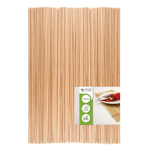 Holzstäbe rund natur, Ø 3 mm Länge 40 cm, 100 Stück, Zum Basteln, Modellbau, DIY Handwerk von MCE-Commerce