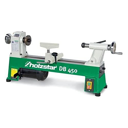 Holzstar Drechselbank „Klein“ DB 450 (230 V Drehdurchm. max. 254 mm, 5 Drehzahlstufen) 5920450 von holzstar