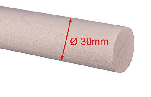 Holztechnik Ferdinand Meise Ahorn Rundstab, Rundholz, Treppensprosse, 1000mm lang, Ø 30mm, geschliffen, KEINE BAUMARKTQUALITÄT Holztechnik Ferdinand Meise Ahorn Rundstab, Rundholz, Treppensprosse, 1000mm lang, Ø 30mm, geschliffen, KEINE BAUMARKTQUALITÄT von Holztechnik Ferdinand Meise
