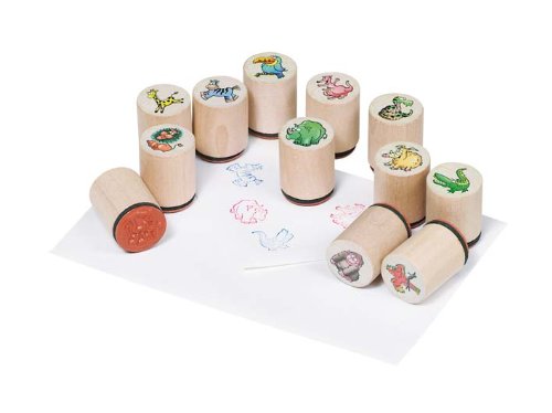 Holzstempel Wilde Tiere 12 Motive Holzstempel Wilde Tiere 12 Motive von Holzzwerge