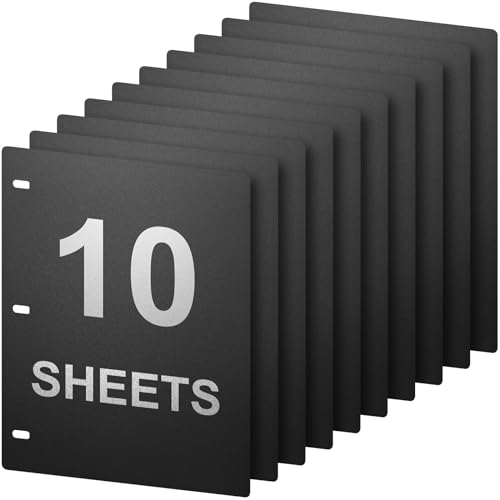 1 mm dicke Bettlakenheber, Blattflacher, für 27,9 x 21,6 cm 3-Ring- und D-Ringbücher – 10 Stück 1 mm dicke Bettlakenheber, Blattflacher, für 27,9 x 21,6 cm 3-Ring- und D-Ringbücher – 10 Stück von Homakover