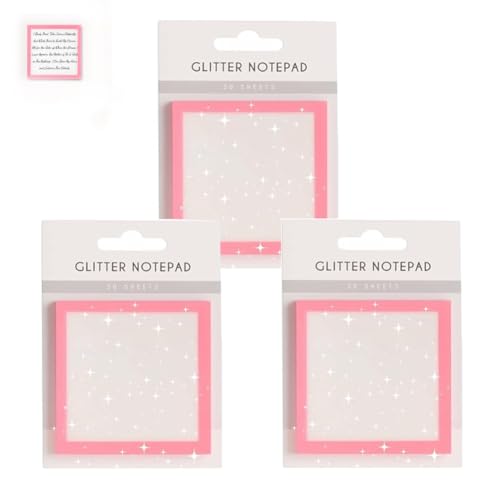 Glitzer-Notizblock 2.0, Glitzer-Haftnotizen, Transparente Post-It-Notizen, Funkelnde Haftnotizen, Notizblöcke, Schreibwaren, Für Buchregister, Schulbedarf, Als Schönes Geschenk Für Mädchen(Pinkx3) Glitzer-Notizblock 2.0, Glitzer-Haftnotizen, Transparente Post-It-Notizen, Funkelnde Haftnotizen, Notizblöcke, Schreibwaren, Für Buchregister, Schulbedarf, Als Schönes Geschenk Für Mädchen(Pinkx3) von Homaskylynn