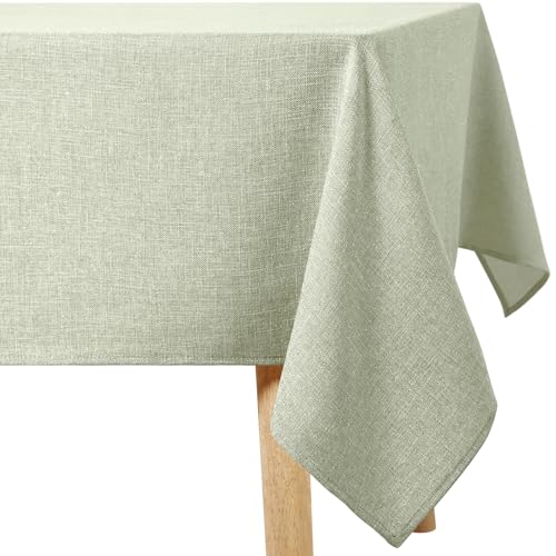Homaxy Glitzer Tischdecke Abwaschbar Leinenoptik Rechteckig 100x140cm Tischtuch Wasserabweisend mit Lotuseffekt Fleckschutz Tischwäsche für Wohnzimmer, Esszimmer, Party, Hellgrün Homaxy Glitzer Tischdecke Abwaschbar Leinenoptik Rechteckig 100x140cm Tischtuch Wasserabweisend mit Lotuseffekt Fleckschutz Tischwäsche für Wohnzimmer, Esszimmer, Party, Hellgrün von Homaxy