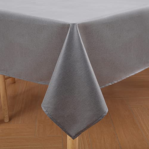 Homaxy Leinenoptik Tischdecke Abwaschbar Lotuseffekt Eckig 140 x 200 cm Tischtuch Leinendecke Wasserabweisend Tafeldecke Tischwäsche Fleckschutz, Dunkelgrau Homaxy Leinenoptik Tischdecke Abwaschbar Lotuseffekt Eckig 140 x 200 cm Tischtuch Leinendecke Wasserabweisend Tafeldecke Tischwäsche Fleckschutz, Dunkelgrau von Homaxy