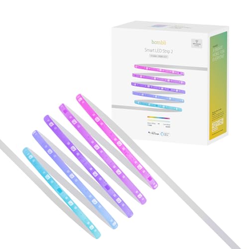 Hombli Smart LED Strip 2, RGBIC CCT Lichtband mit App-Steuerung via WLAN, Innenbeleuchtung - dimmbar - einstellbare Farbtemperatur - 24V - 5 m von Hombli