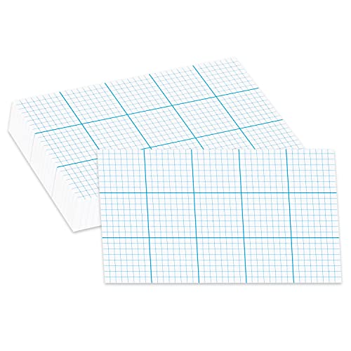 Home Advantage Doppelseitige Karteikarten mit Quadrille-Raster, Querschnittgrafik liniert (7,6 x 12,7 cm) von Home Advantage
