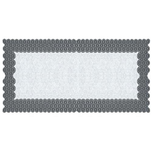 Home Dekorator Tischläufer Weiß 60x120 cm | Tischdeckchen aus Spitzenstoff | Tischläufer Spitze Weiß mit Grau | Frühlingstischdecke für Esszimmer und Wohnzimmer | Vintage Tischläufer Home Dekorator Tischläufer Weiß 60x120 cm | Tischdeckchen aus Spitzenstoff | Tischläufer Spitze Weiß mit Grau | Frühlingstischdecke für Esszimmer und Wohnzimmer | Vintage Tischläufer von Home Dekorator
