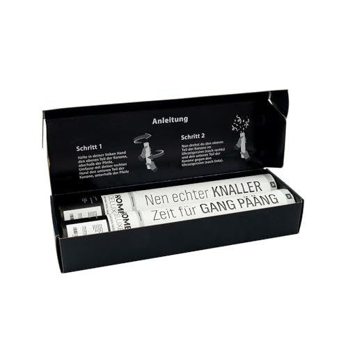 HOME DELUXE Konfettikanone BLAST - 2er Set I Konfettikanone kaufen, Party Konfettikanone, Konfettikanone laut, Konfettikanone edle Verpackung von Home Deluxe
