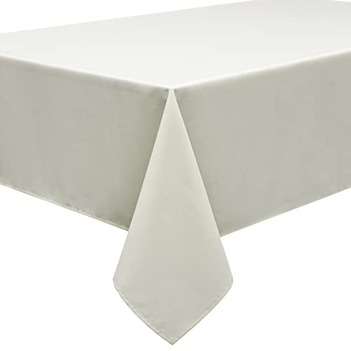 Qualitäts Tischdecke Textil Eckig 140 x 180 cm, Farbe wählbar Elfenbein Crème von Home Direct