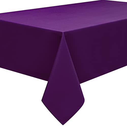 Qualitäts Tischdecke Textil Eckig 140 x 180 cm, Farbe wählbar Violett von Home Direct