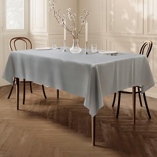 Home Direct rechteckiger Stoff Tischdecke,100cm x 140cm, Graulicht von Home Direct