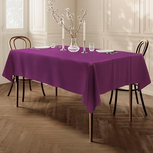 Qualitäts Tischdecke Textil Eckig 140 x 240cm, Violett(140 x 240cm, Violett) von Home Direct