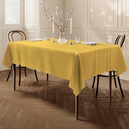 Qualitäts Tischdecke Textil Eckig 150 x 300 cm, Gelb Qualitäts Tischdecke Textil Eckig 150 x 300 cm, Gelb von Home Direct