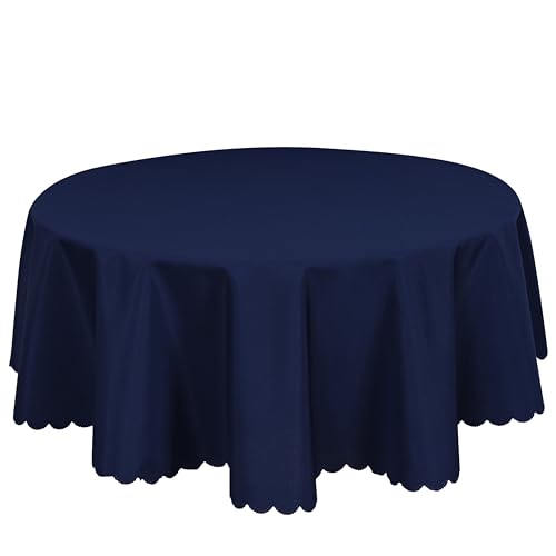 Qualitäts Tischdecke Tischtuch Textil Rund 140 cm, Tischwäsche, Dunkelblau Qualitäts Tischdecke Tischtuch Textil Rund 140 cm, Tischwäsche, Dunkelblau von Home Direct