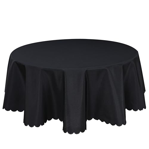 Qualitäts Tischdecke Tischtuch Textil Rund 140 cm, Tischwäsche, Schwarz Qualitäts Tischdecke Tischtuch Textil Rund 140 cm, Tischwäsche, Schwarz von Home Direct