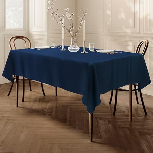 Tischdecke, rechteckig, Stoff, Tischtuch, Tischüberzug, 100 cm x 140 cm, 39"x55" Marineblau Tischdecke, rechteckig, Stoff, Tischtuch, Tischüberzug, 100 cm x 140 cm, 39"x55" Marineblau von Home Direct