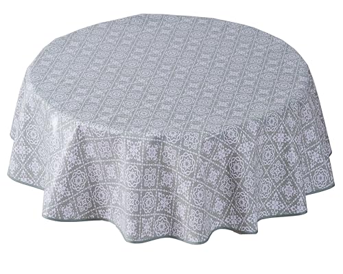 Wachstuch Tischdecke Wachstuchtischdecke Abwaschbar Abwischbare Rund Runde 140cm Salbeigrün Wachstuch Tischdecke Wachstuchtischdecke Abwaschbar Abwischbare Rund Runde 140cm Salbeigrün von Home Direct