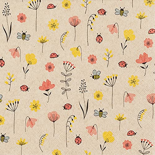 20 Servietten Eco Line nachhaltig aus 100% Recycling-Papier Marienk?fer und Bienen | Blumen | Tiere | Frühling | Sommer | Tischdeko 33x33cm 20 Servietten Eco Line nachhaltig aus 100% Recycling-Papier Marienk?fer und Bienen | Blumen | Tiere | Frühling | Sommer | Tischdeko 33x33cm von Home Fashion