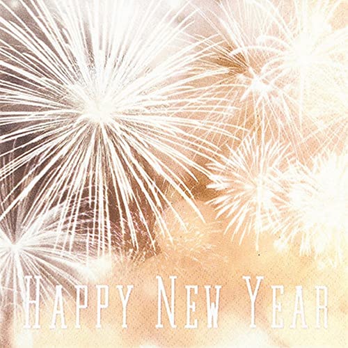 20 Servietten Frohes neues Jahr | Silvester | Neujahr | Tischdeko | Decoupage | Serviettentechnik 33x33cm 20 Servietten Frohes neues Jahr | Silvester | Neujahr | Tischdeko | Decoupage | Serviettentechnik 33x33cm von Home Fashion