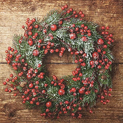 20 Servietten Kranz voller Beeren | Natur | Herbst | Weihnachten | Tischdeko | Decoupage | Serviettentechnik 33x33cm 20 Servietten Kranz voller Beeren | Natur | Herbst | Weihnachten | Tischdeko | Decoupage | Serviettentechnik 33x33cm von Home Fashion