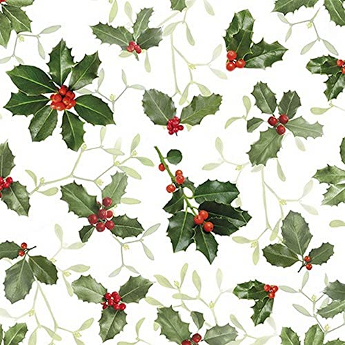 20 Servietten Muster von Ilex und Mistelzweige | Winter | Weihnachten | Tischdeko | Decoupage | Serviettentechnik 33x33cm 20 Servietten Muster von Ilex und Mistelzweige | Winter | Weihnachten | Tischdeko | Decoupage | Serviettentechnik 33x33cm von Home Fashion
