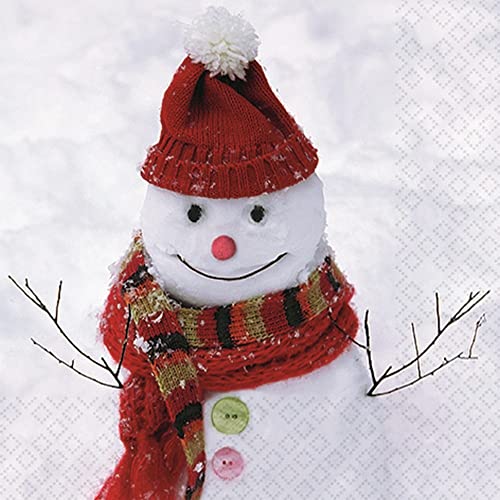 20 Servietten Simon der Schneemann | Winter | Weihnachten | Tischdeko | Decoupage | Serviettentechnik 33x33cm 20 Servietten Simon der Schneemann | Winter | Weihnachten | Tischdeko | Decoupage | Serviettentechnik 33x33cm von Home Fashion
