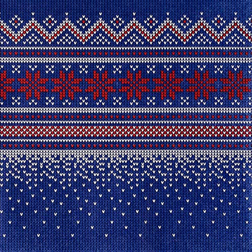 20 kleine Cocktail-Servietten Warmes Wintermuster dunkelblau | Muster | Weihnachten | Winter | Tischdeko | Decoupage | Serviettentechnik 25x25cm von Home Fashion