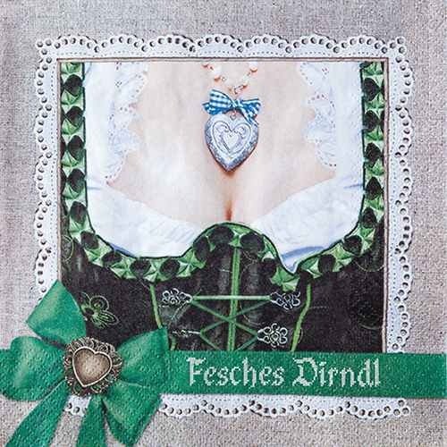 20er Pack Servietten Dirndl & Bua, zweiseitig, 33 x 33 cm 20er Pack Servietten Dirndl & Bua, zweiseitig, 33 x 33 cm von Home Fashion
