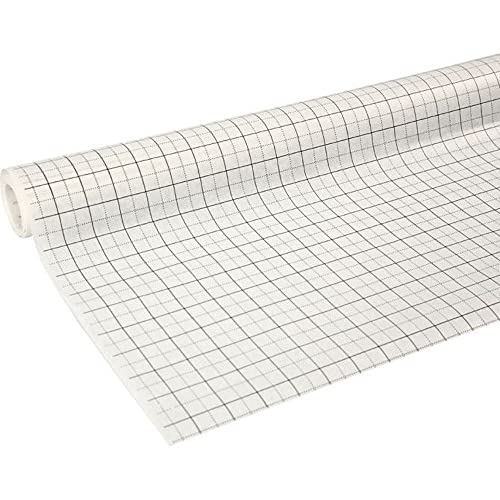 Schnittmusterpapier/Seidenpapier, weiß mit Zentimeter-Raster von Home Fashion