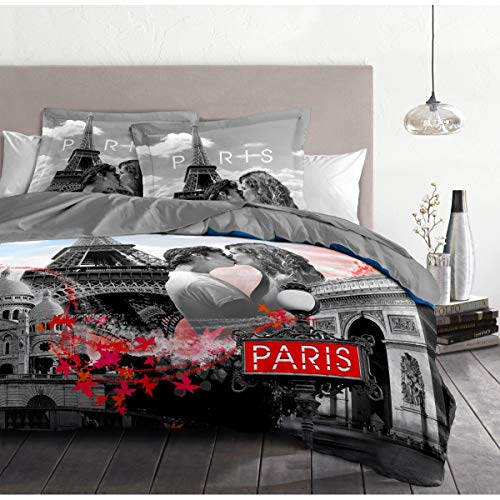 Home Linge Passion Bettwäsche, 3-teilig, 220 x 240 cm, 57 Fäden, Baumwolle, grau, 3 Home Linge Passion Bettwäsche, 3-teilig, 220 x 240 cm, 57 Fäden, Baumwolle, grau, 3 von Home Linge Passion