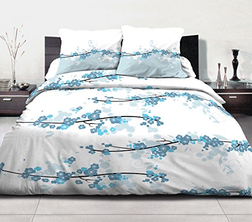 Home Passion Bettwäsche 3 teilig Japy blau 100% 57 Fäden, Baumwolle, Mehrfarbig, 240 x 260 x 0,1 cm Home Passion Bettwäsche 3 teilig Japy blau 100% 57 Fäden, Baumwolle, Mehrfarbig, 240 x 260 x 0,1 cm von Home Linge Passion