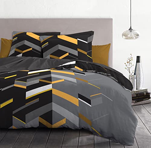 Home Passion Bettwäsche 3 teilig Marco Yellow 100% 57 Fäden, Baumwolle, Mehrfarbig, 220 x 240 x 0,1 cm Home Passion Bettwäsche 3 teilig Marco Yellow 100% 57 Fäden, Baumwolle, Mehrfarbig, 220 x 240 x 0,1 cm von Home Linge Passion