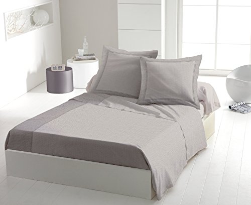 Home Passion Bettwäsche Laken-4 teilig Fukuoka grau 100% 57 Fäden, Baumwolle, Mehrfarbig, 240 x 300 x 0,1 cm von Home Linge Passion