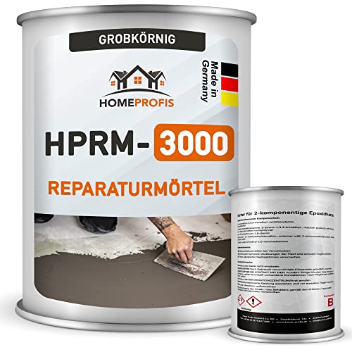 Home Profis® HPRM-3000 Reparaturmörtel auf Epoxidharz Basis (5 kg) Fugenmörtel Epoxidharzmörtel Reparaturspachtel Pflasterfugenmörtel Bereichsausbesserung Spachtelmasse von Home Profis