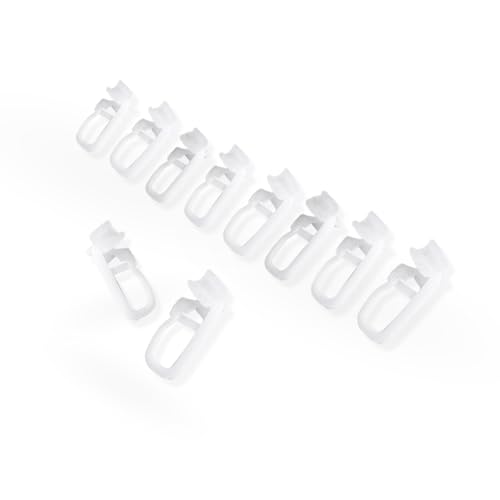 Home-Vision Gardinenschiene Vorhangschiene 1-läufig, 2-läufig, 3-läufig,4-läufig(Serie Z, 100 x Weiß Faltenlegehaken) Aluminium, Inkl. Befestigungsmaterial, für Schiebevorhang von Home-Vision
