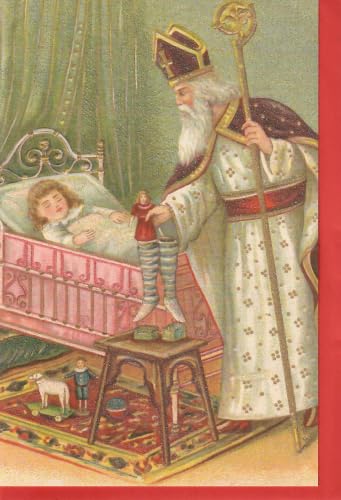 Home of Christmas Vintage Weihnachten Postkarte | Weihnachtspostkarte | Weihnachtskarte | Weihnachtsgrußkarte | Grußkarte (Klappkarte St. Nikolaus 11,5 cm x 17 cm) von Home of Christmas
