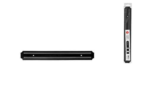 Home Magnetleiste, Kunststoff mit Schrauben und Dübeln zur Befestigung, Schwarz, 38,5 cm, M Home Magnetleiste, Kunststoff mit Schrauben und Dübeln zur Befestigung, Schwarz, 38,5 cm, M von HOME