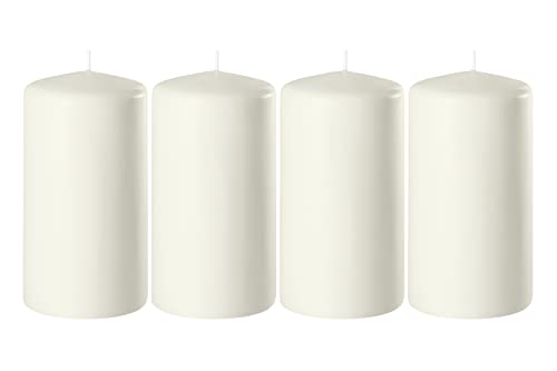 Home4You Stumpenkerzen - Weiß - Paraffinwachs - 7 x 13 cm - selbstlöschend - 4er Set Home4You Stumpenkerzen - Weiß - Paraffinwachs - 7 x 13 cm - selbstlöschend - 4er Set von Home4You