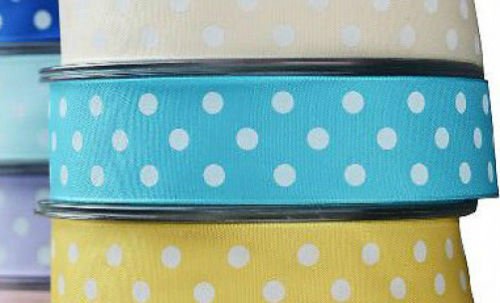 Satinband gepunktet, 25 mm breit, Mini-Größe, Türkis #03, Meterware Satinband gepunktet, 25 mm breit, Mini-Größe, Türkis #03, Meterware von HomeBuy