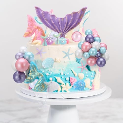 HomeDejavu Meerjungfrau Geburtstag Deko,26 Pcs unter dem Meer Kuchen Dekorationen,Muschel Kuchen Topper, Torten Deko für Mädchen Geburtstag Party Dekoration Unterwasser Party HomeDejavu Meerjungfrau Geburtstag Deko,26 Pcs unter dem Meer Kuchen Dekorationen,Muschel Kuchen Topper, Torten Deko für Mädchen Geburtstag Party Dekoration Unterwasser Party von HomeDejavu
