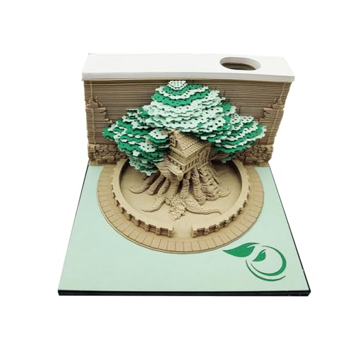 HomeJoySet 3D-Baumhauskalender 2025, Kunst-Notizblock, Schreibtischuhr For Urlaubserinnerungen Im Büro HomeJoySet 3D-Baumhauskalender 2025, Kunst-Notizblock, Schreibtischuhr For Urlaubserinnerungen Im Büro von HomeJoySet