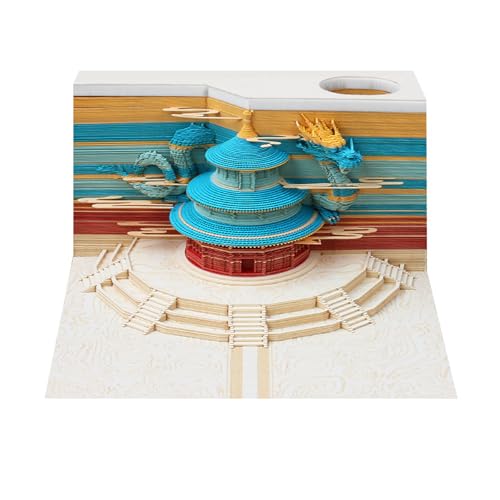 HomeJoySet 3D-Kalender „Tempel Des Himmels“ 2025, Schreibtisch-Notizblock Mit Zeitangabe, Abreißbare Haftnotizen Fürs Büro, Erinnert An Wichtige Ereignisse HomeJoySet 3D-Kalender „Tempel Des Himmels“ 2025, Schreibtisch-Notizblock Mit Zeitangabe, Abreißbare Haftnotizen Fürs Büro, Erinnert An Wichtige Ereignisse von HomeJoySet