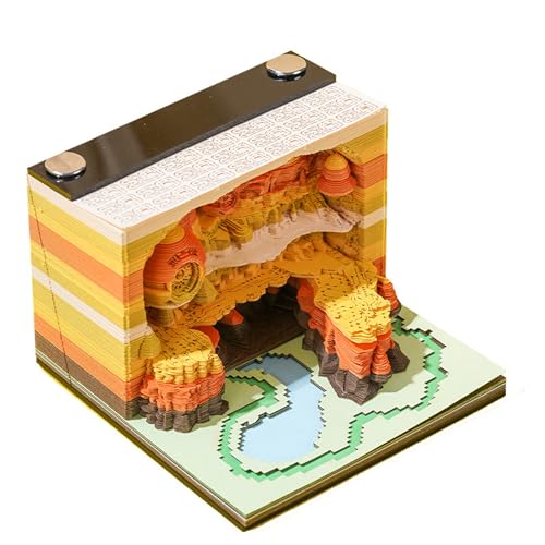 HomeJoySet 3D-Kunst-Tischkalender 2025, Zeitmesser-Notizblock For Den Schreibtisch, Urlaubserinnerung Mit 3D-Überraschungen HomeJoySet 3D-Kunst-Tischkalender 2025, Zeitmesser-Notizblock For Den Schreibtisch, Urlaubserinnerung Mit 3D-Überraschungen von HomeJoySet