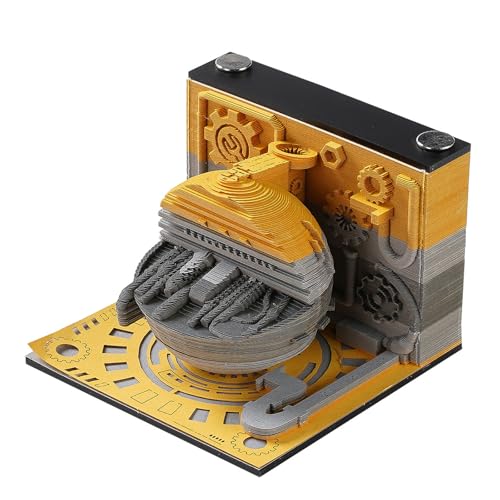 HomeJoySet 3D-Kunstkalender 2025, Schreibtisch-Notizblock, Uhr, 3D-Schnitzdesign For Die Urlaubserinnerung Im Büro HomeJoySet 3D-Kunstkalender 2025, Schreibtisch-Notizblock, Uhr, 3D-Schnitzdesign For Die Urlaubserinnerung Im Büro von HomeJoySet