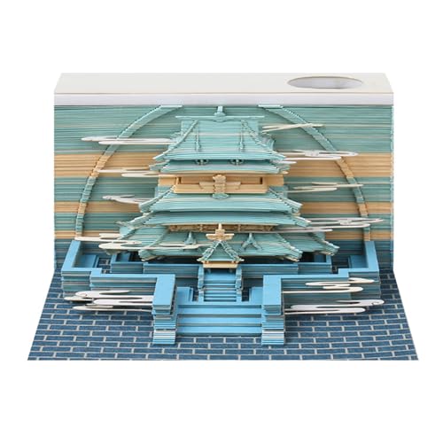 HomeJoySet 3D-Palastkalender 2025, 3D-Schreibtisch-Notizblock Mit Zeitangabe – Abreißnotizen Fürs Büro, Erinnerungen An Schulveranstaltungen HomeJoySet 3D-Palastkalender 2025, 3D-Schreibtisch-Notizblock Mit Zeitangabe – Abreißnotizen Fürs Büro, Erinnerungen An Schulveranstaltungen von HomeJoySet