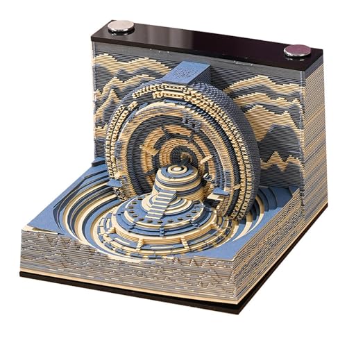 HomeJoySet 3D-Uhrenkalender 2025, 3D-Notizblock-Tischkalender – Feiertagserinnerung For Den Schreibtisch Mit Papierskulptur HomeJoySet 3D-Uhrenkalender 2025, 3D-Notizblock-Tischkalender – Feiertagserinnerung For Den Schreibtisch Mit Papierskulptur von HomeJoySet