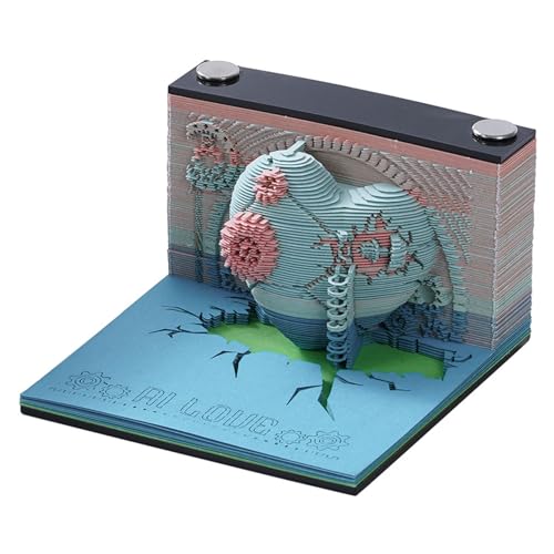 HomeJoySet 3D-Uhrenkalender 2025, 3D-Notizblock-Tischkalender – Kunstskulptur For Den Büroschreibtisch Als Urlaubserinnerung HomeJoySet 3D-Uhrenkalender 2025, 3D-Notizblock-Tischkalender – Kunstskulptur For Den Büroschreibtisch Als Urlaubserinnerung von HomeJoySet