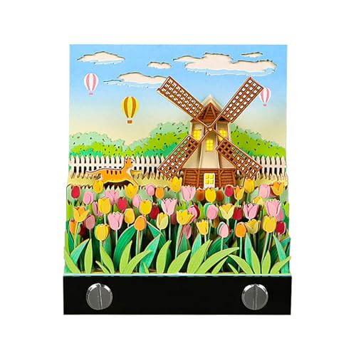 HomeJoySet 3D-Windmühlenkalender 2025, Abreiß-Notizblock-Tischkalender, Zeitmesser Fürs Büro, Erinnerungen An Schulveranstaltungen HomeJoySet 3D-Windmühlenkalender 2025, Abreiß-Notizblock-Tischkalender, Zeitmesser Fürs Büro, Erinnerungen An Schulveranstaltungen von HomeJoySet