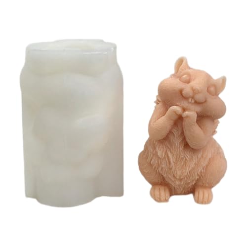 HomeJoySet Hunde-Silikonformen, Tierkerzenformen For Ton, Epoxidharz, For Backen Und Basteln Von Ornamenten(Embossed square 2) von HomeJoySet